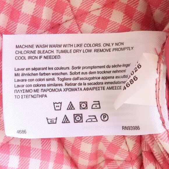 Brooks Brothers Pink Quilted Collared Water Repellant Jacket Size Small S - Picture 7 of 11